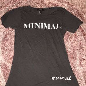 forever 21 black t shirt